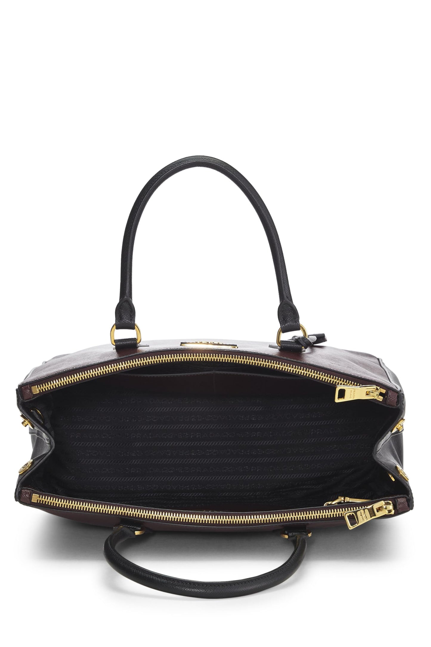 Prada Burgundy Executive Tote Multi Saffiano Medium Tote Bag