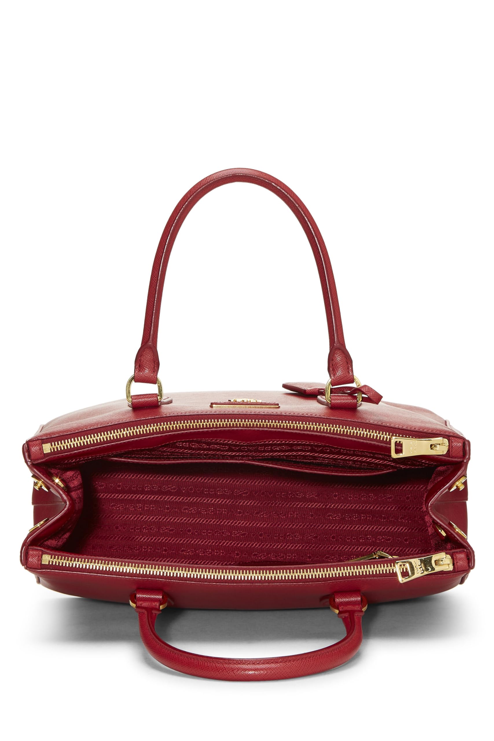 Prada Galleria Tote Saffiano Red Medium Tote Bag