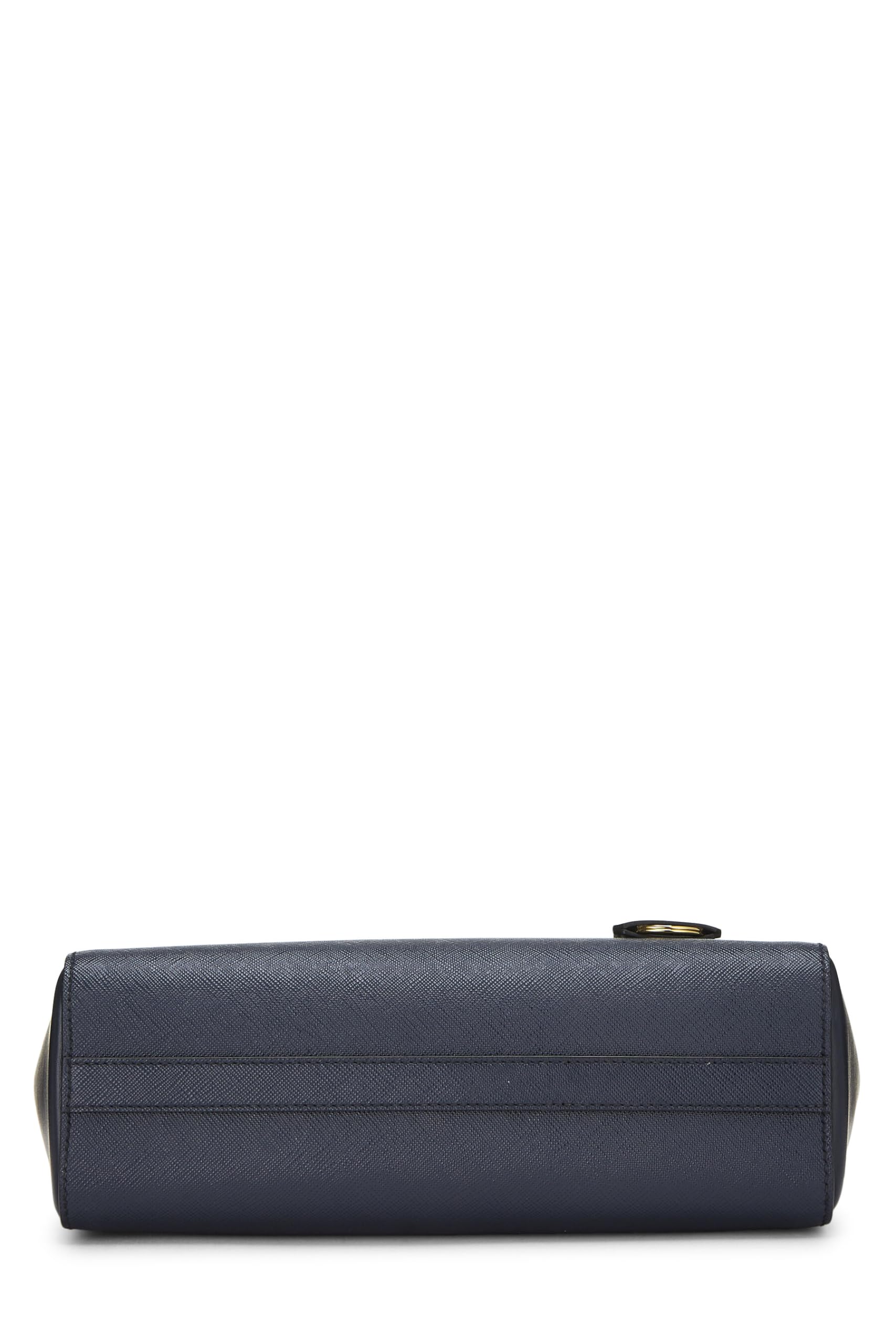 Prada Convertible Handbag Saffiano Navy Small Travel Bag