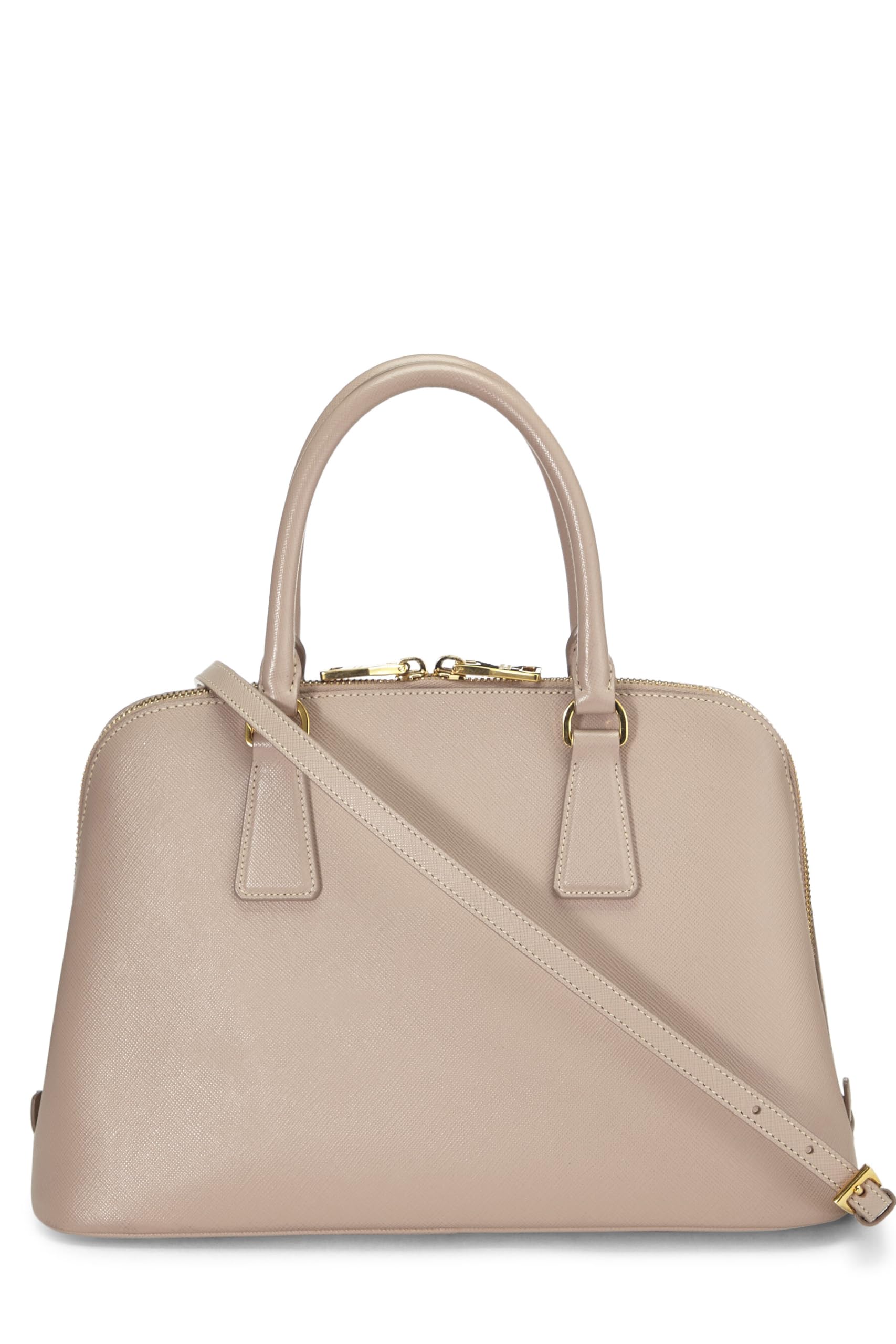 Prada Promenade Luxury Handbag Saffiano Pink Medium Travel Bag Medium Pink 1