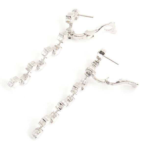 Chanel White Gold Comete Star Diamond Earrings Jewelry