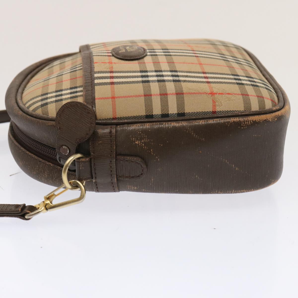 Burberry Luxury ss Nova Check Shoulder Bag Auth Canvas Beige Beige Auth 72616