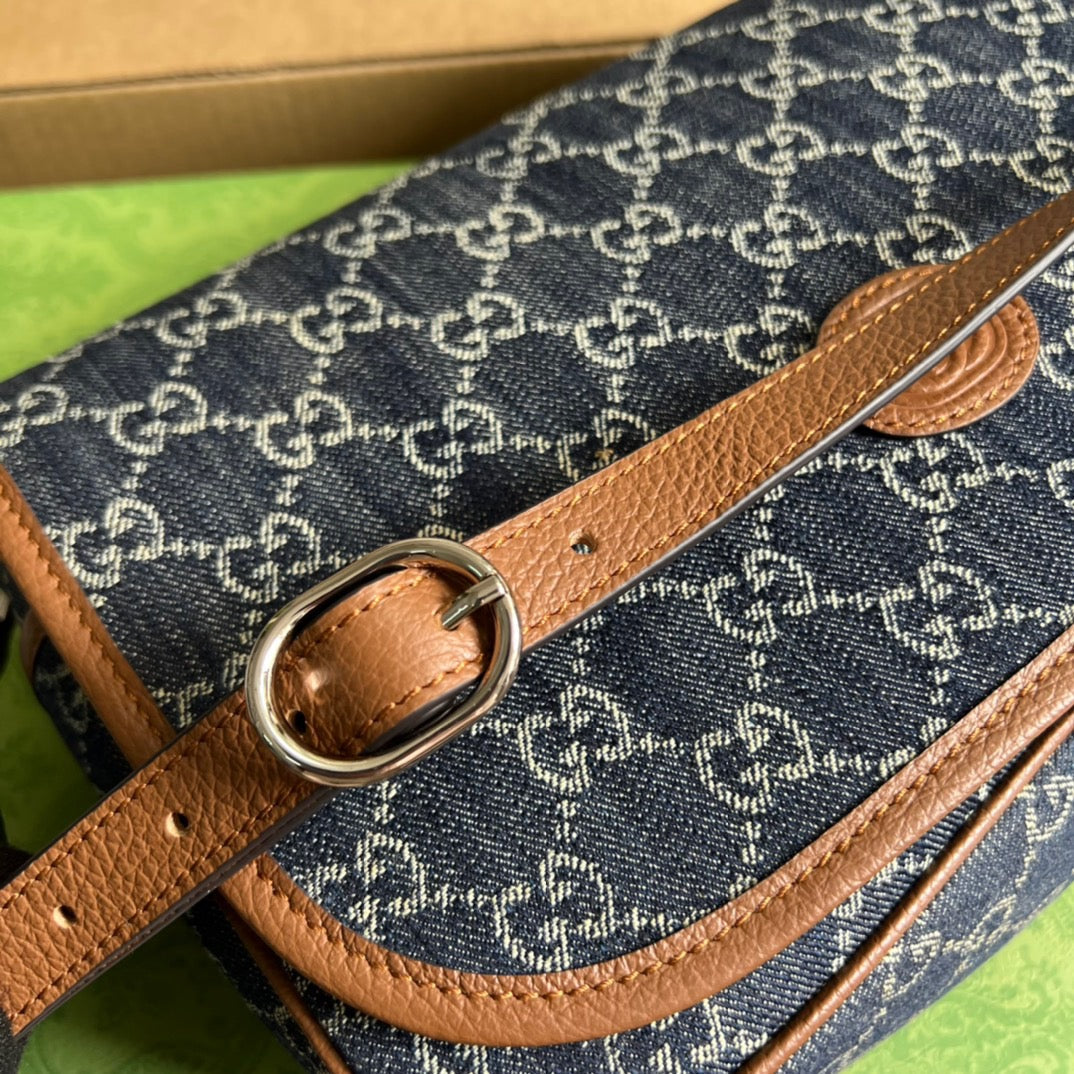 gg Children’s gg Messenger Dark Denim Blue Messenger Bag