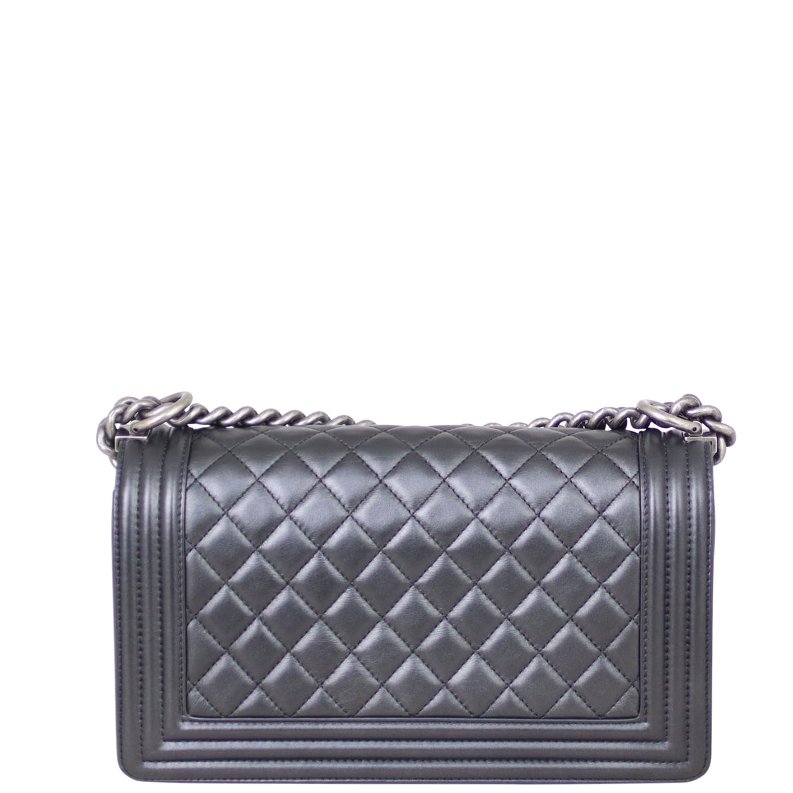 Chanel Boy Old 20 Series Handbag Black Medium