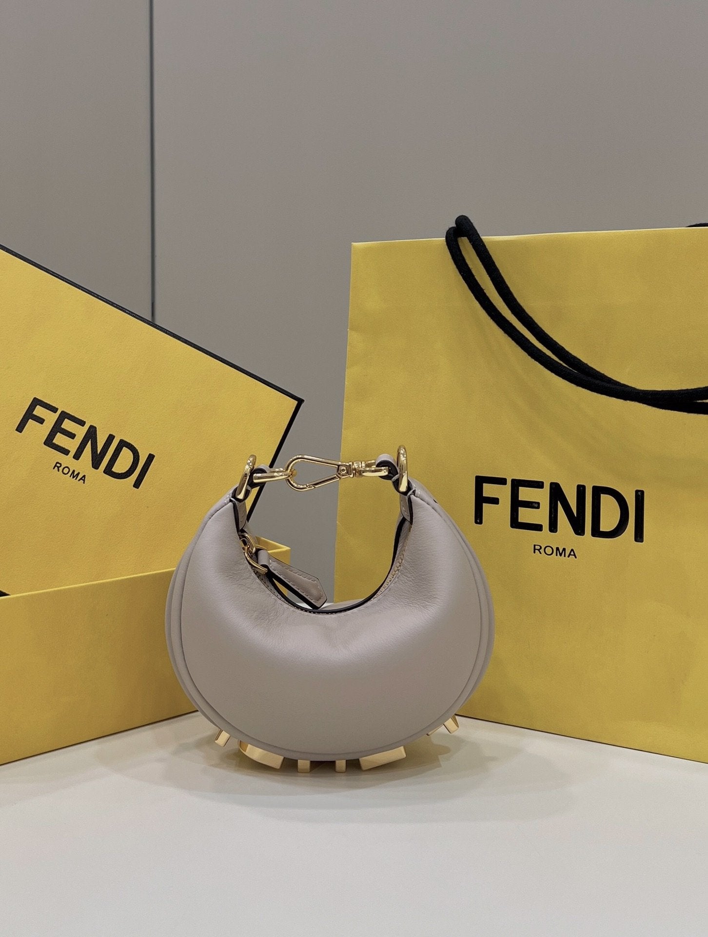 Fi Figraphy Shoulder Bag For Woman Beige Mini