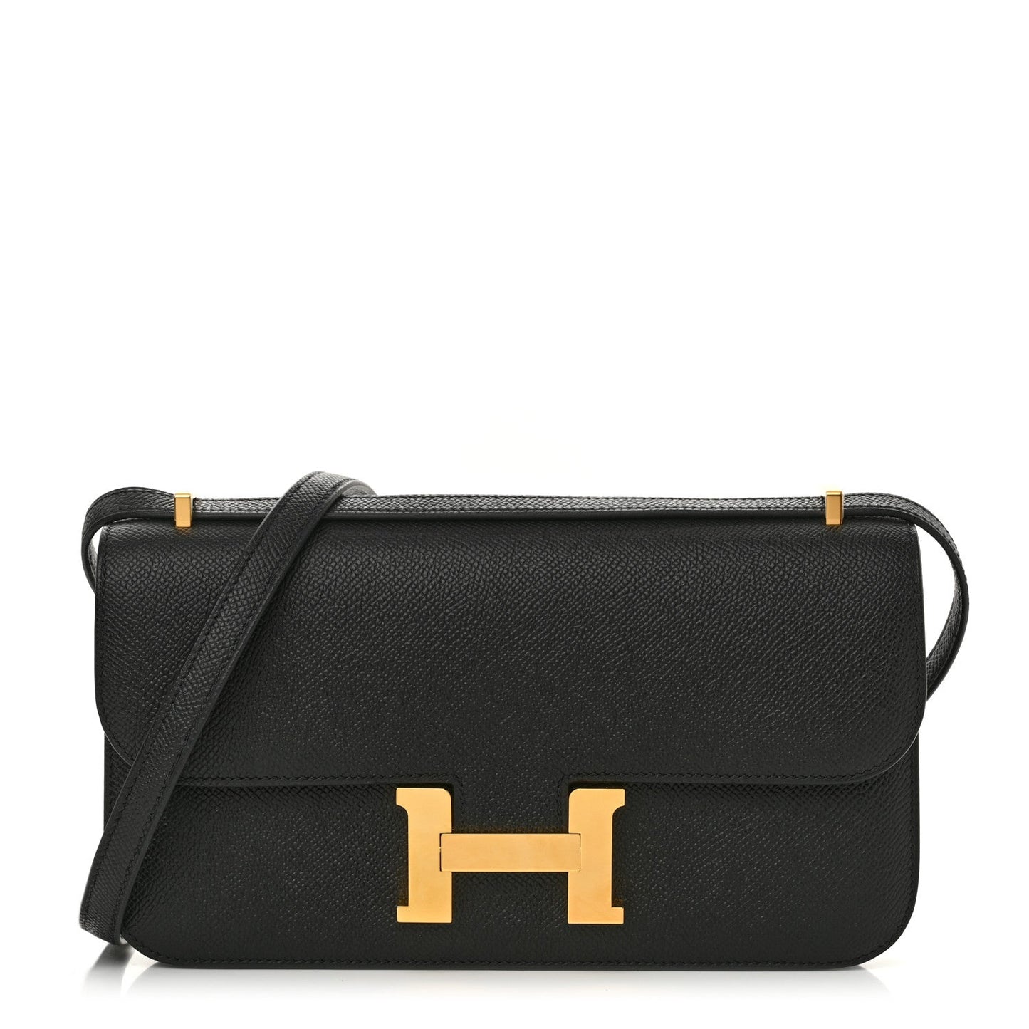 Hermes Epsom Constance Elan Handbag Black Travel Bag Elan Black 1746805