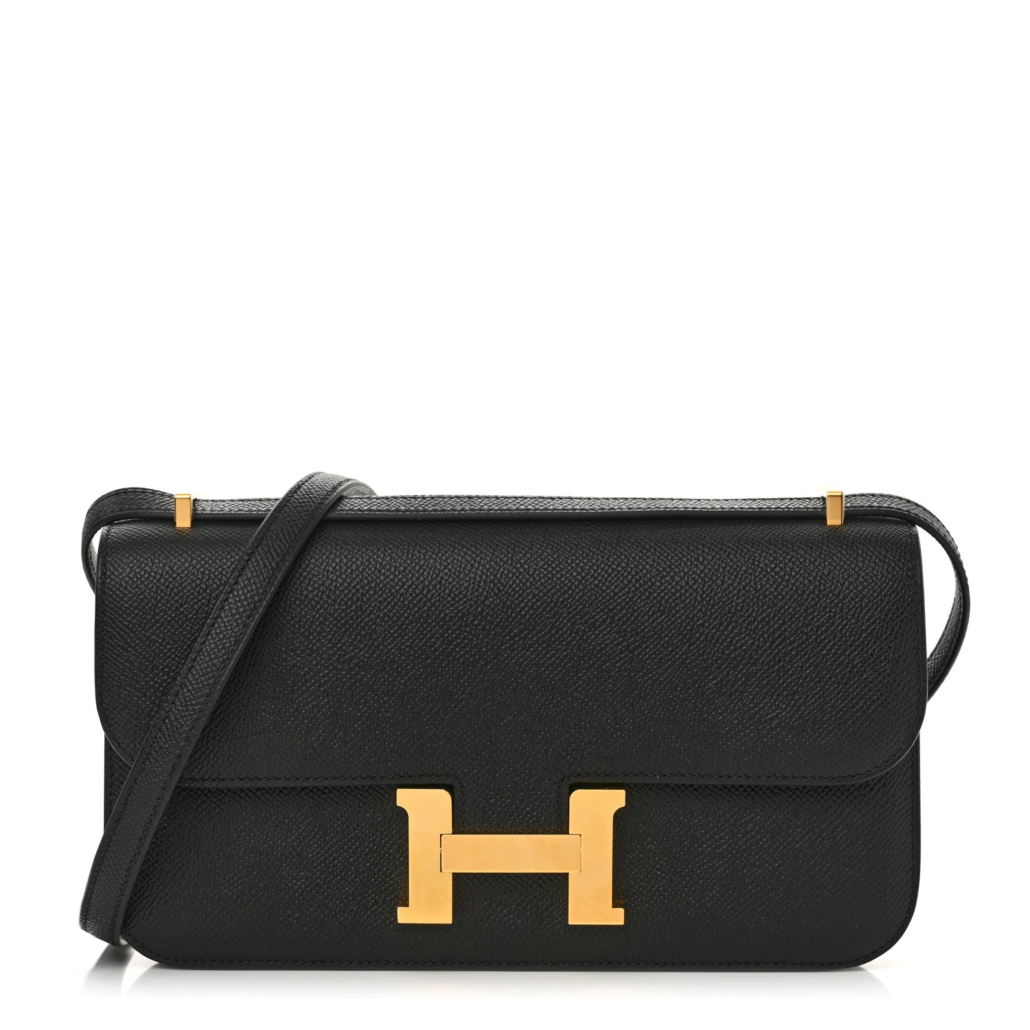 Hermes Epsom Constance Elan Handbag Black Travel Bag Elan Black 1746805