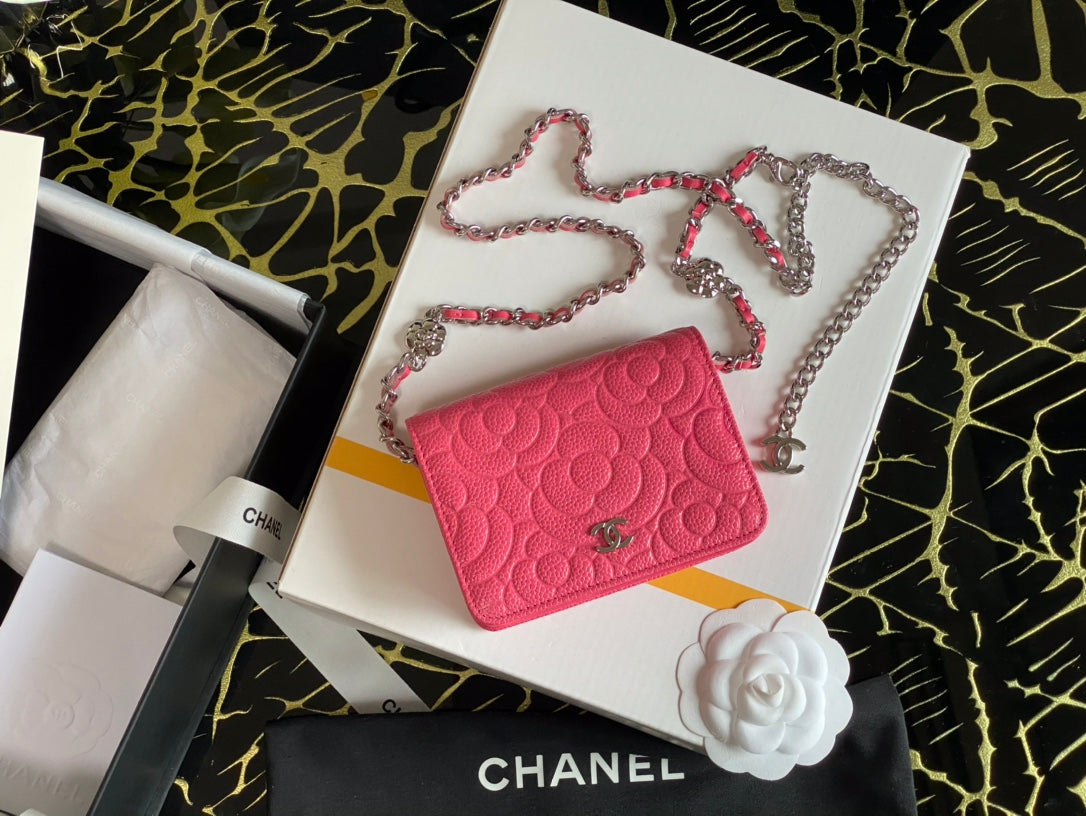CHLWoc Camellia PiNike 12cm 4.5in Crossbody Bag