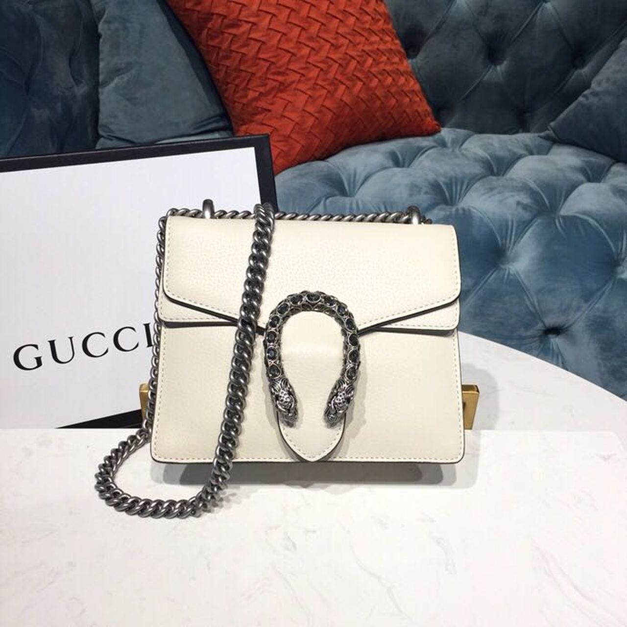 gg Dionysus 8in 20cm gg White Mini Bag