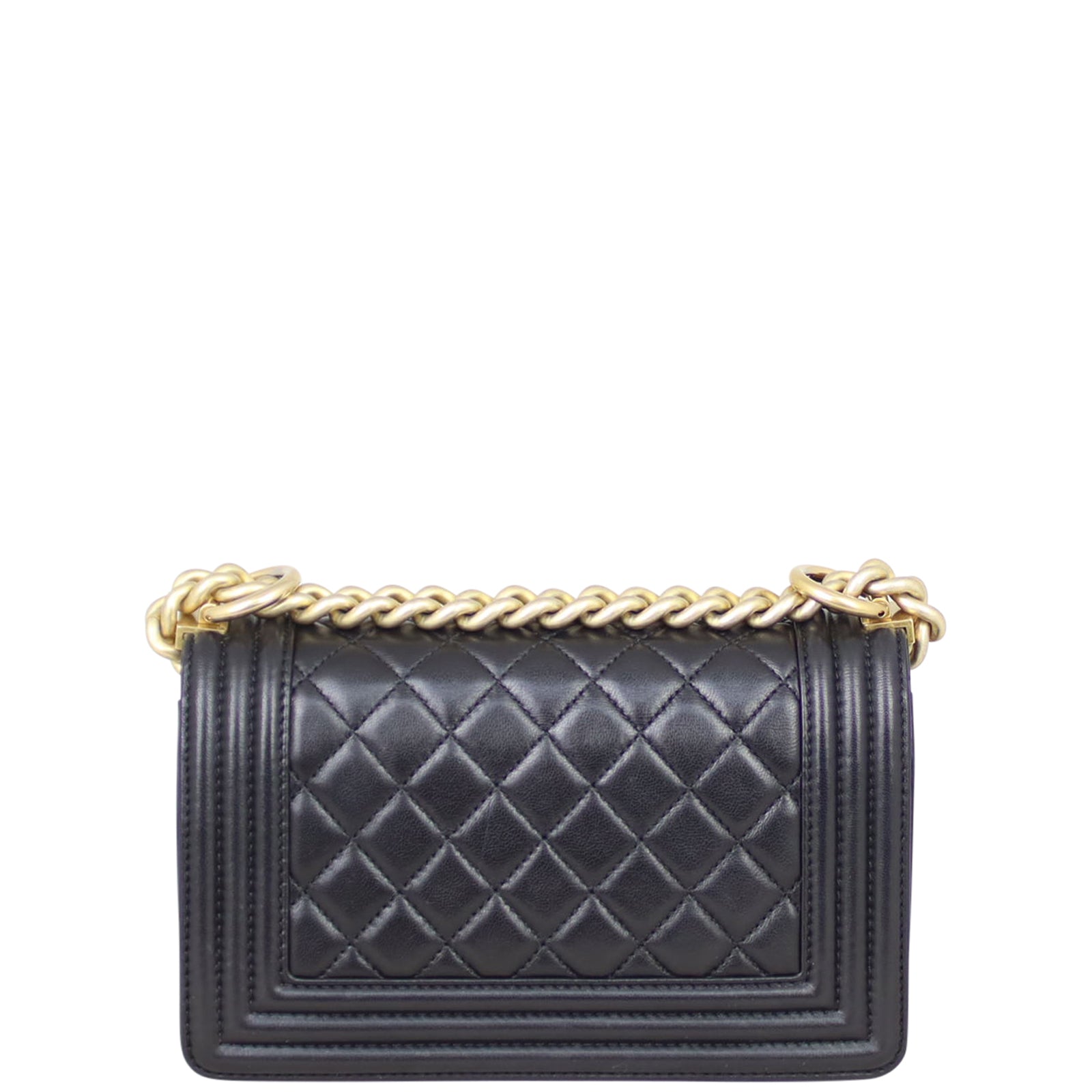 Chanel Boy Lambskin Handbag Black Small