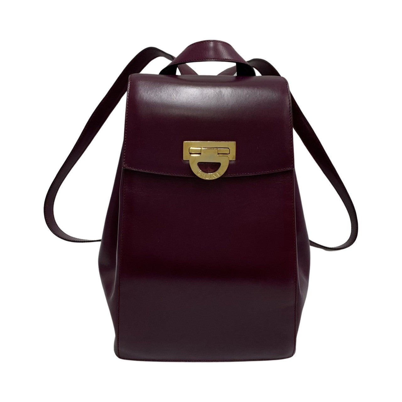 Backpack Calfskin, Purple Metal Women Handbag Leather Logo