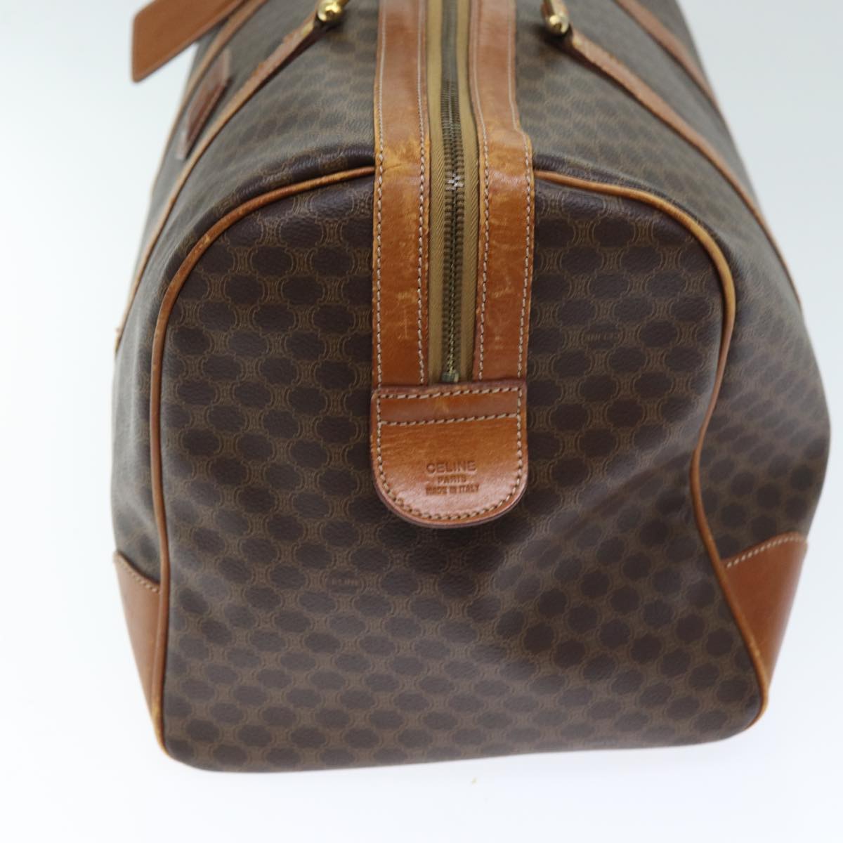 Luxury Macadam Boston Bag Pvc Canvas Brown Travel Bag