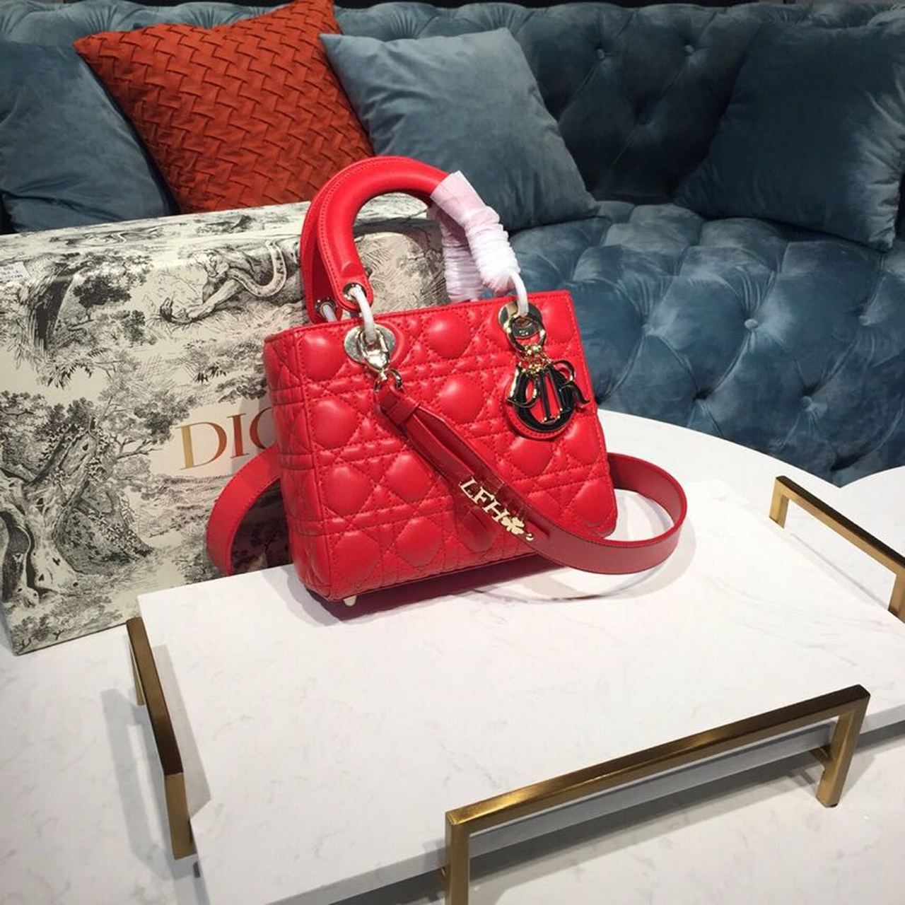 Lady My Abcbag Dusty Cannage Red Small Travel Bag