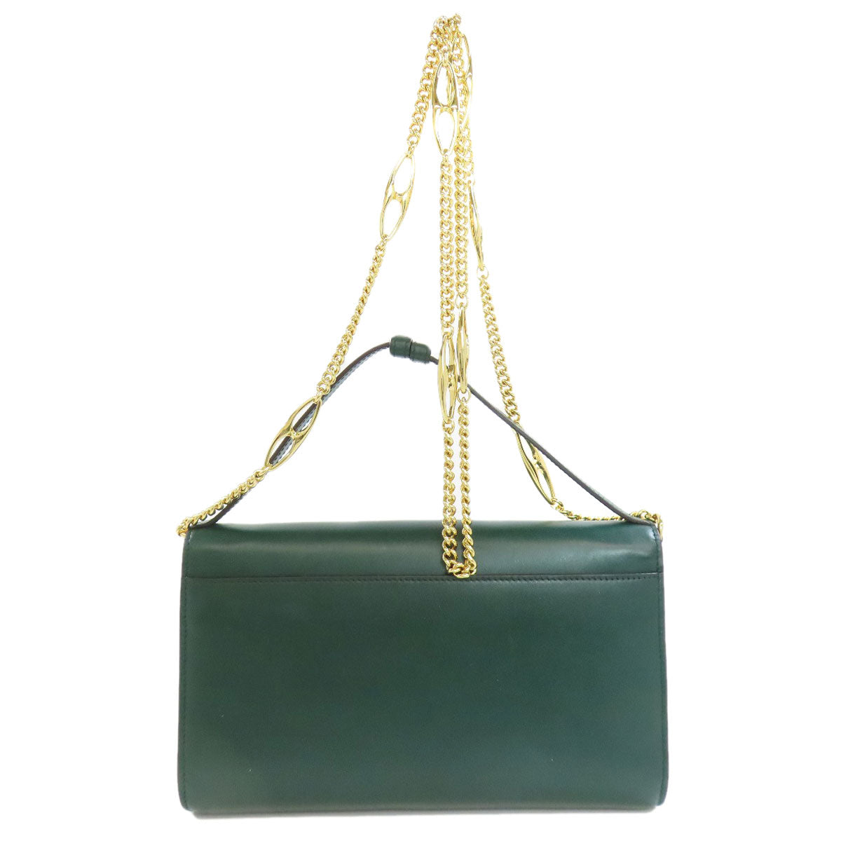Gucci Zumi ChainShoulder Calfskin Green Shoulder Bag
