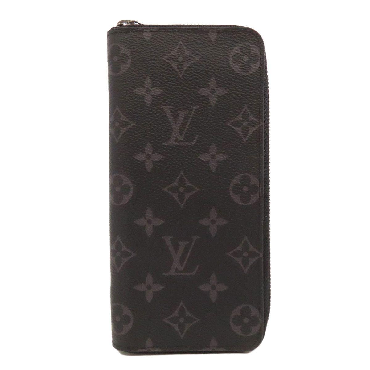 Louis Vuitton Long Purse M62295 Eclipse Zippy Monogram Black Wallet Case