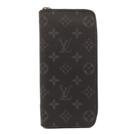 Louis Vuitton Long Purse M62295 Eclipse Zippy Monogram Black Wallet Case