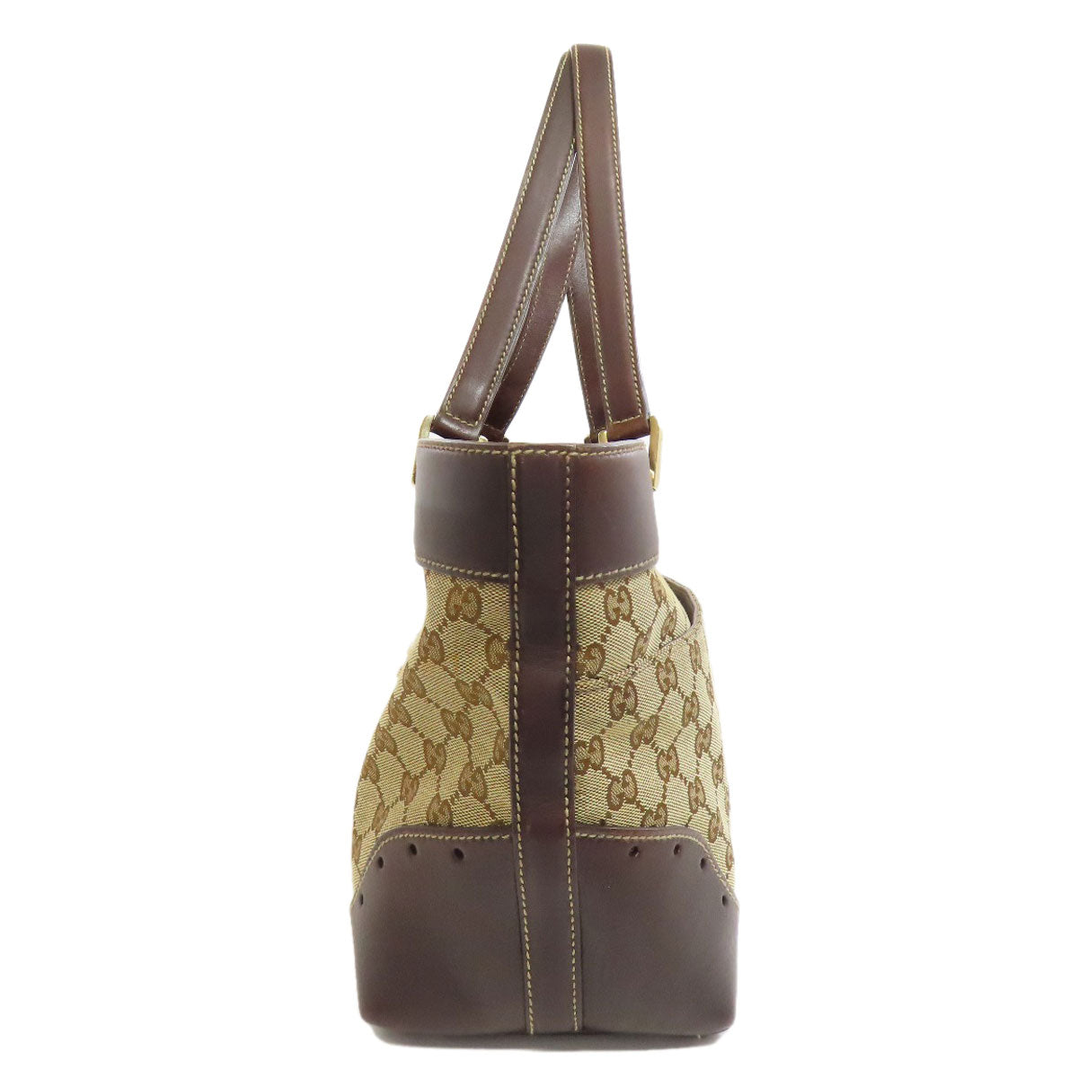 Gucci GG Canvas Brown Tote Bag