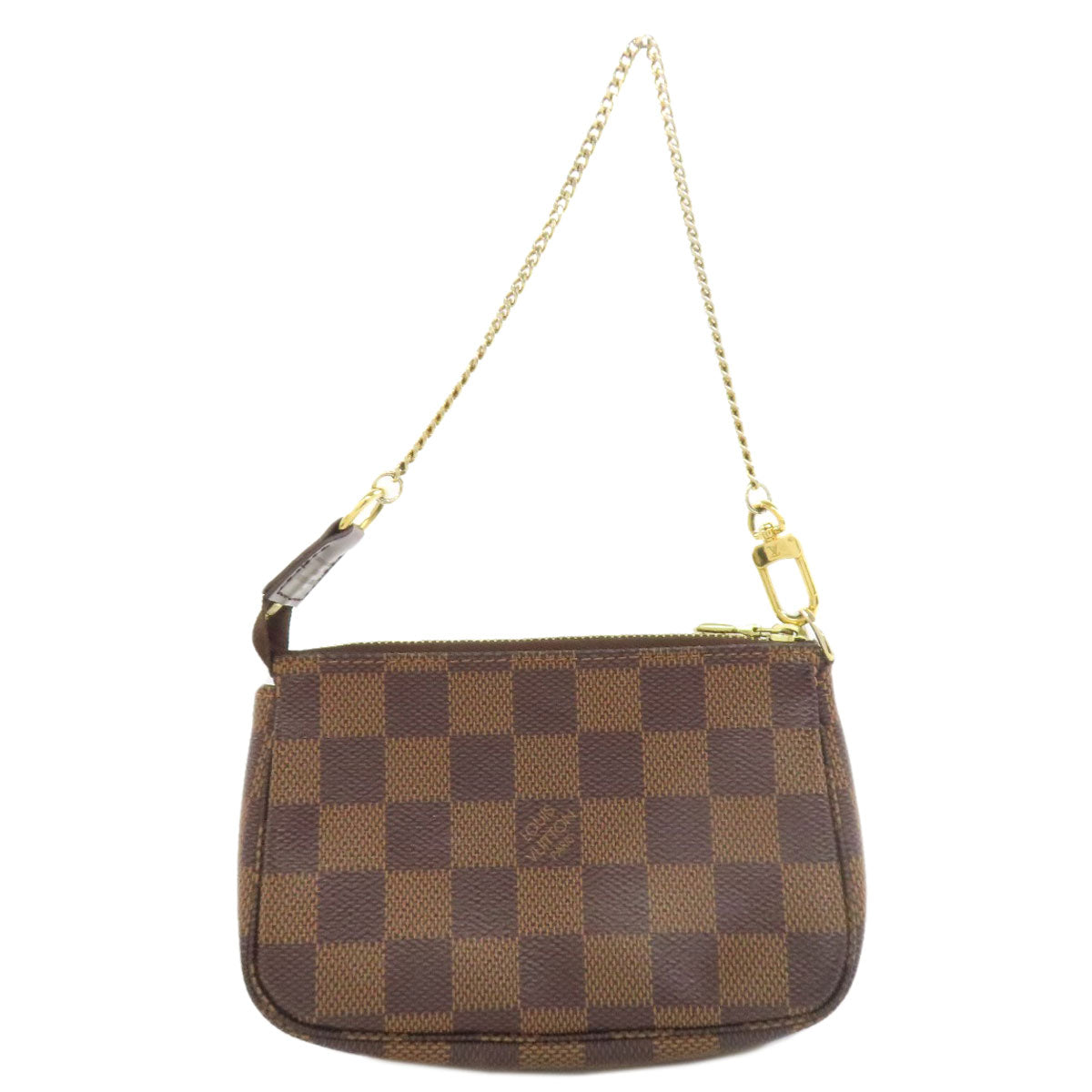 Louis Vuitton Accessory pouch N58009 Damier Pochette Canvas Brown Mini Clutch Bag