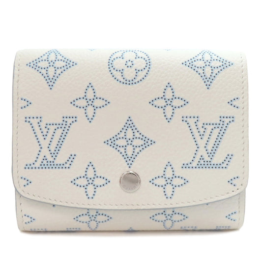 Louis Vuitton Bifold M11802 Mahina Portefeuille Iris Leather White Wallet Case