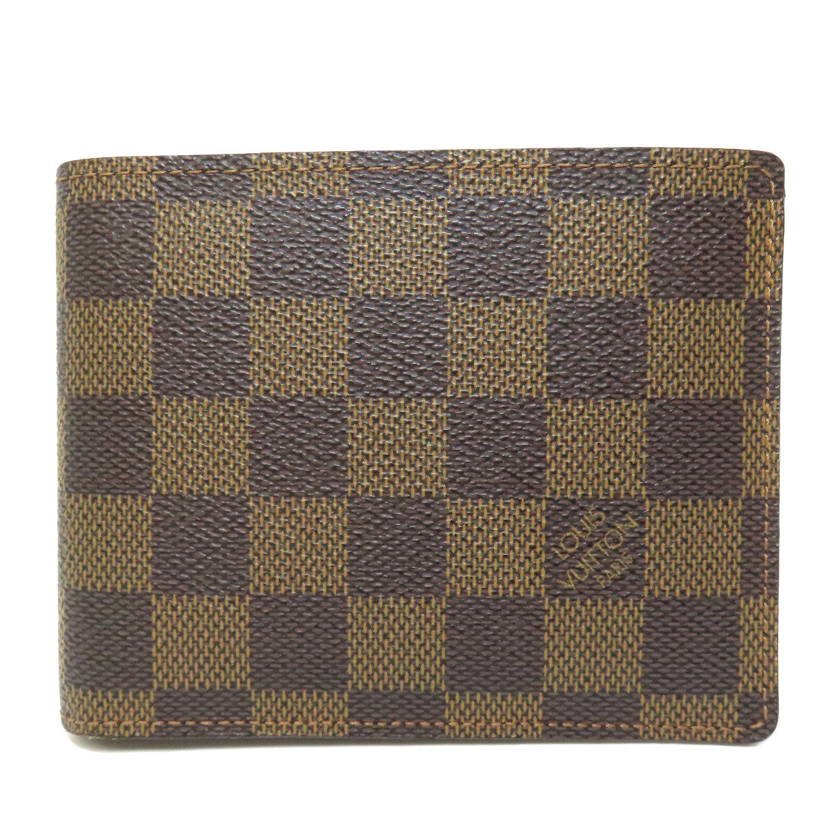 Louis Vuitton Bifold N60011 Damier Portefeuille Florin Canvas Brown Wallet Case