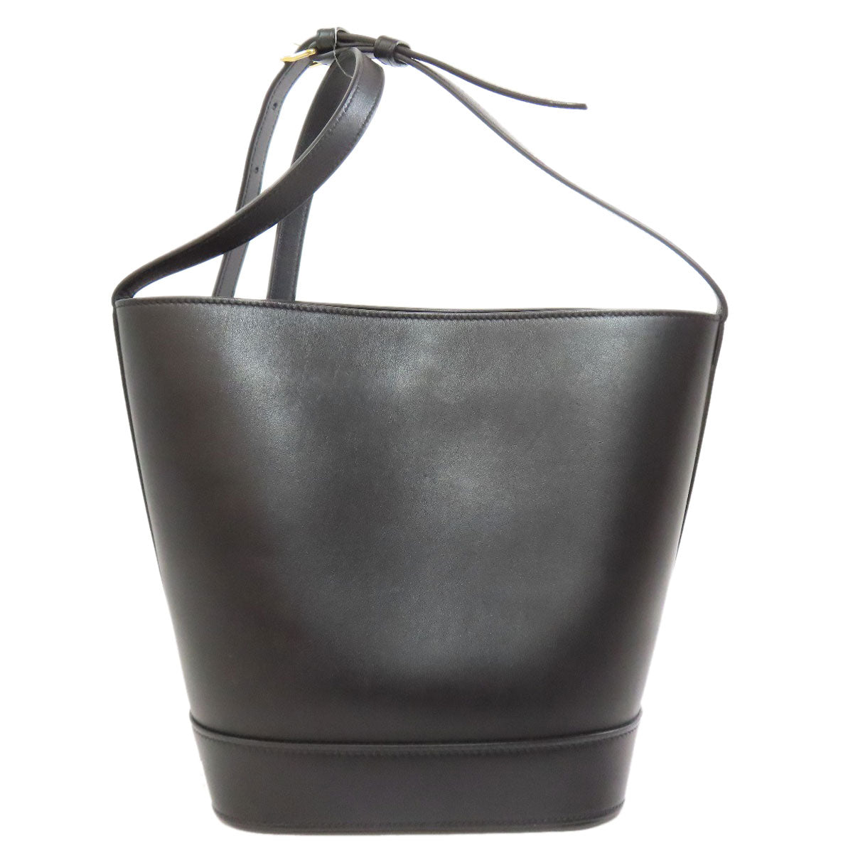 Shoulder Bag Calfskin Cuir Women Black Small