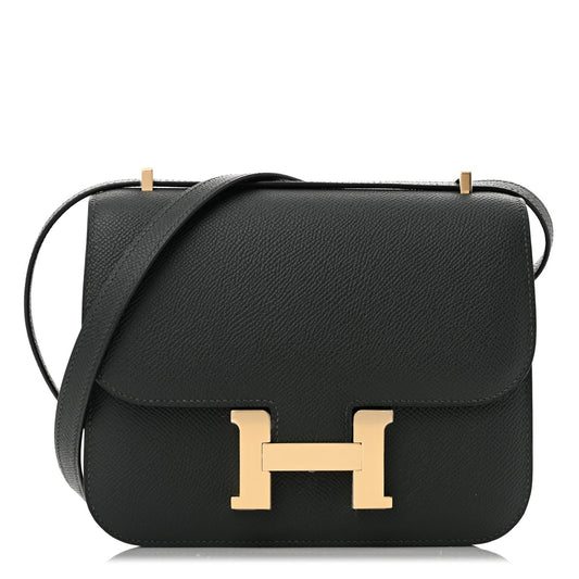 Hermes Epsom Constance Vert Fonce Handbag Travel Bag