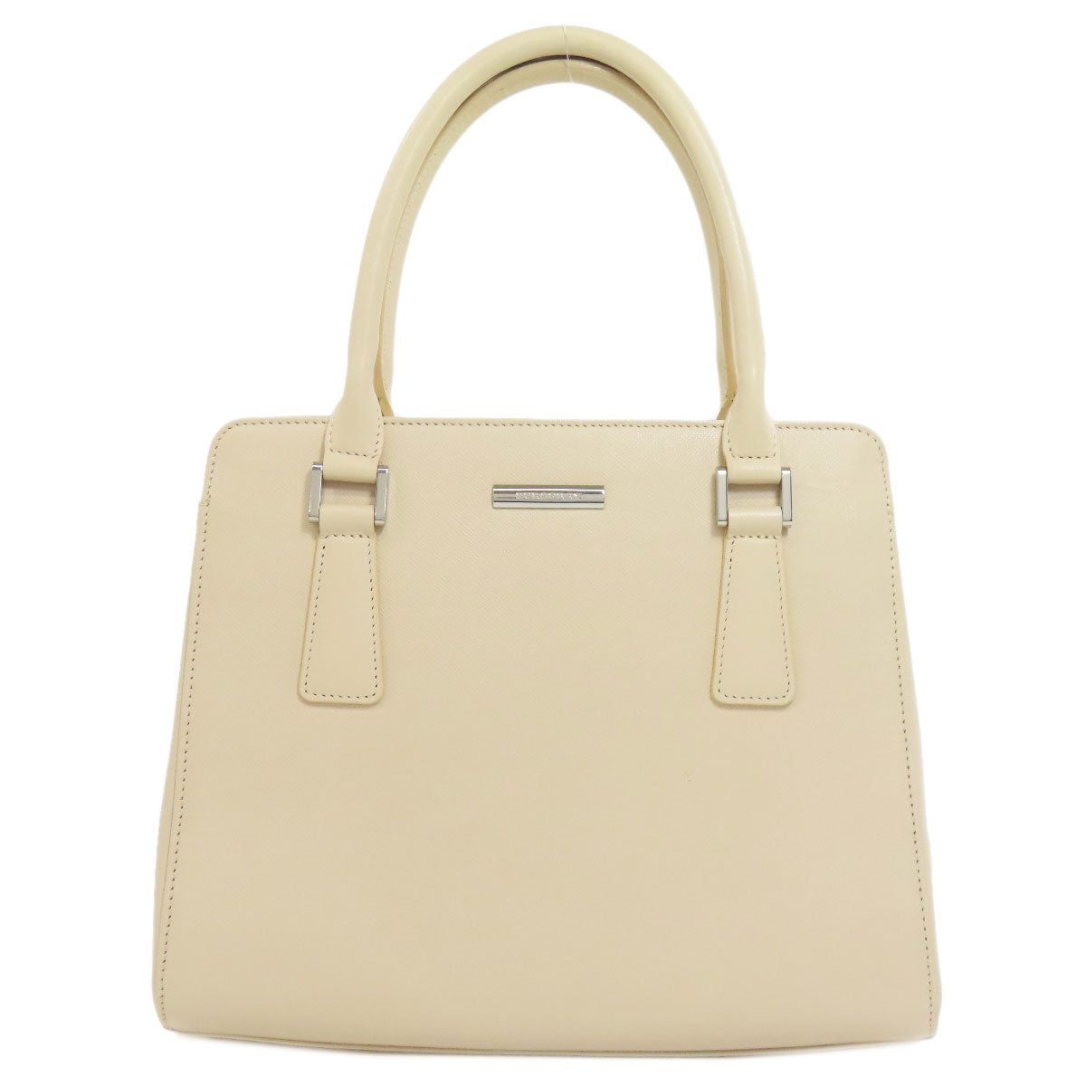 Burberry Pvc Women Handbag Beige Logo Travel Bag