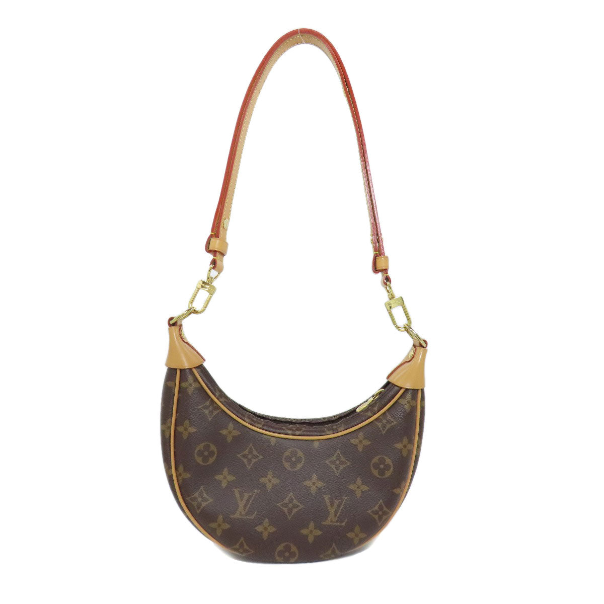 Louis Vuitton M81098 loop Monogram Canvas Brown Shoulder Bag
