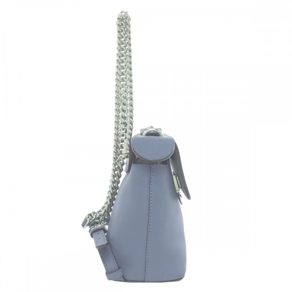 Fendi Backpack Calfskin Bag To School 2Way Blue Mini