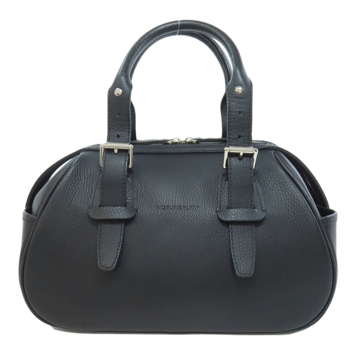 Burberry 75208046 Leather Black Logo Travel Bag