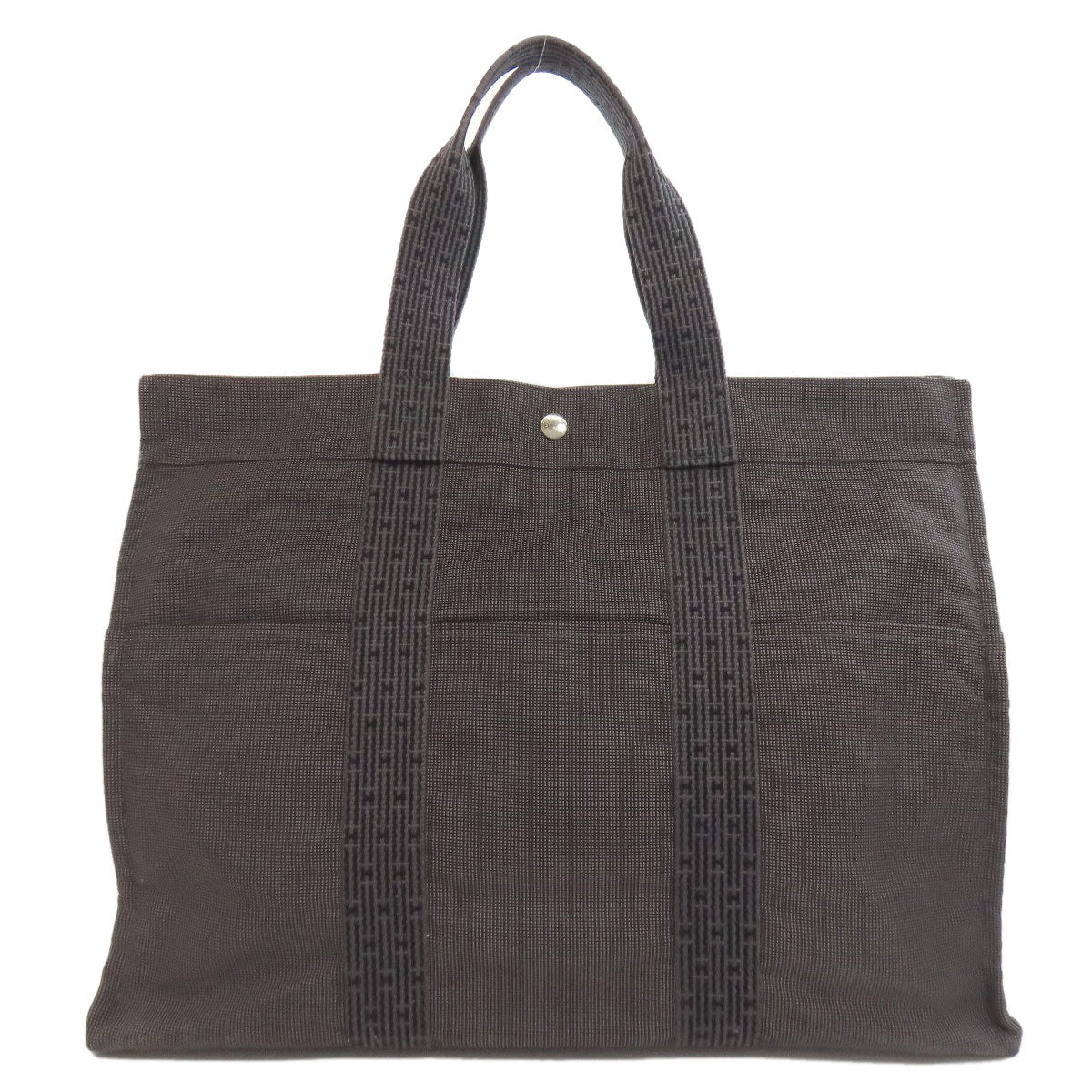 Hermes Tote Bag Her Linegm Canvas Gray 75214083