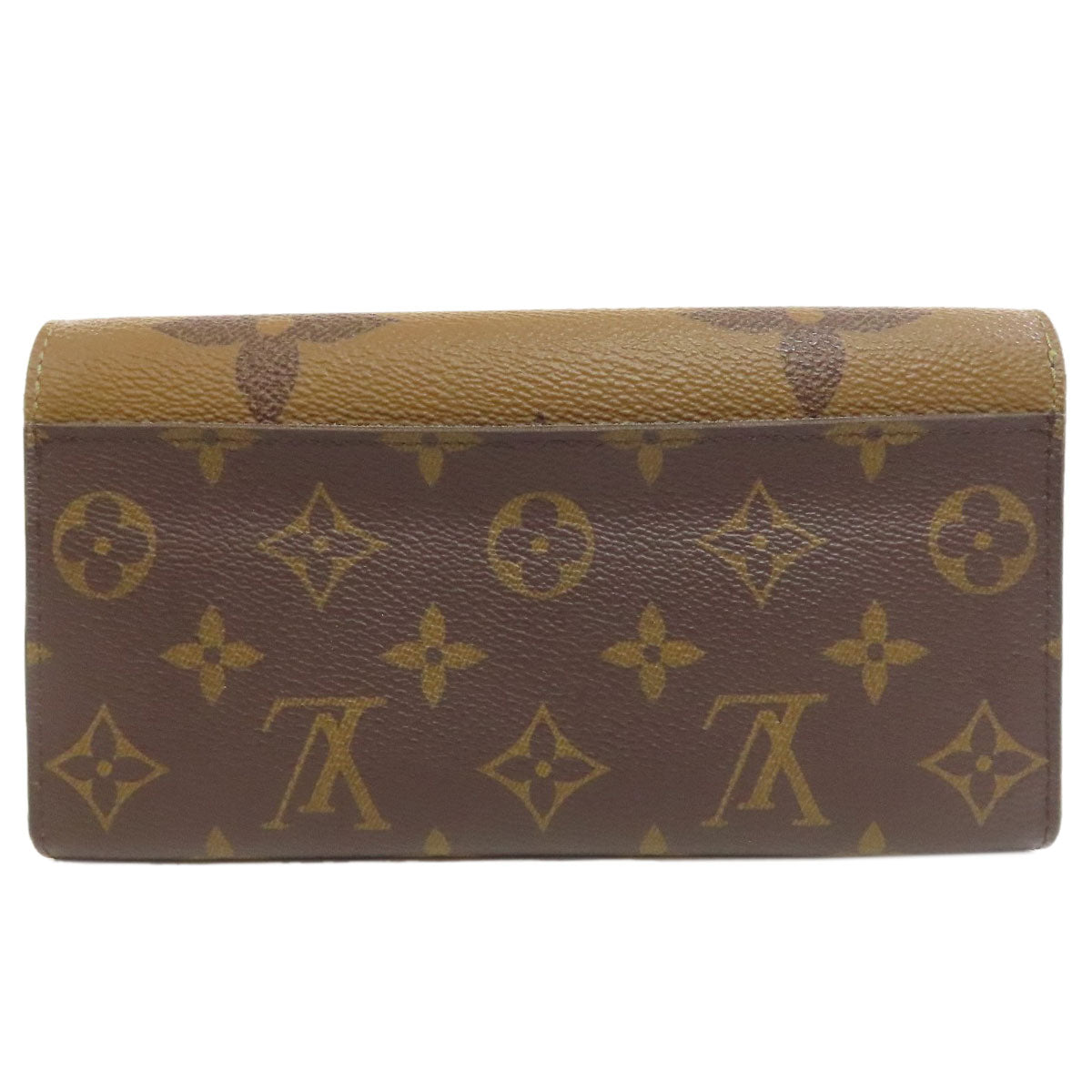 Louis Vuitton Long Purse M80726 Giant Portefeuille Monogram Brown Wallet Case 2