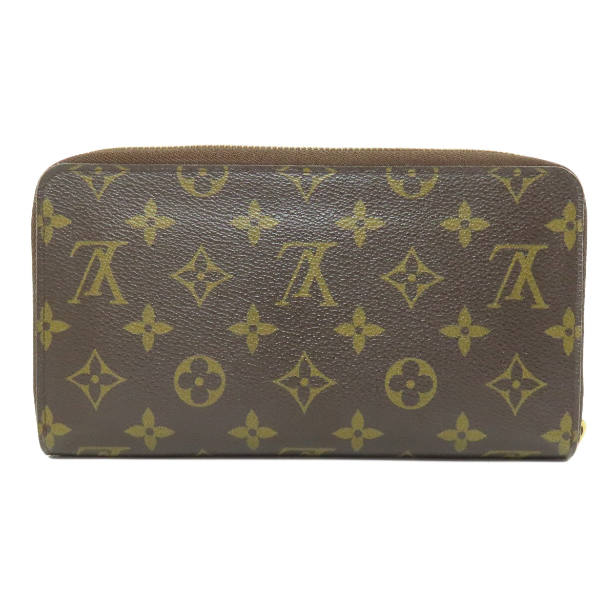 Louis Vuitton Long Purse M60002 Zippy Organizer Monogram Canvas Brown Wallet Case