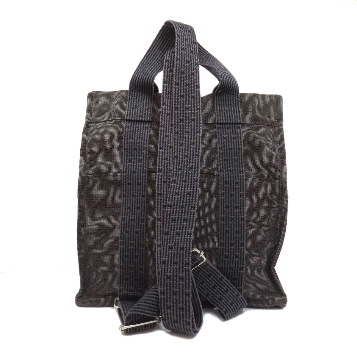 Hermes Handbag Her Line Ad Mm Canvas Gray Travel Bag