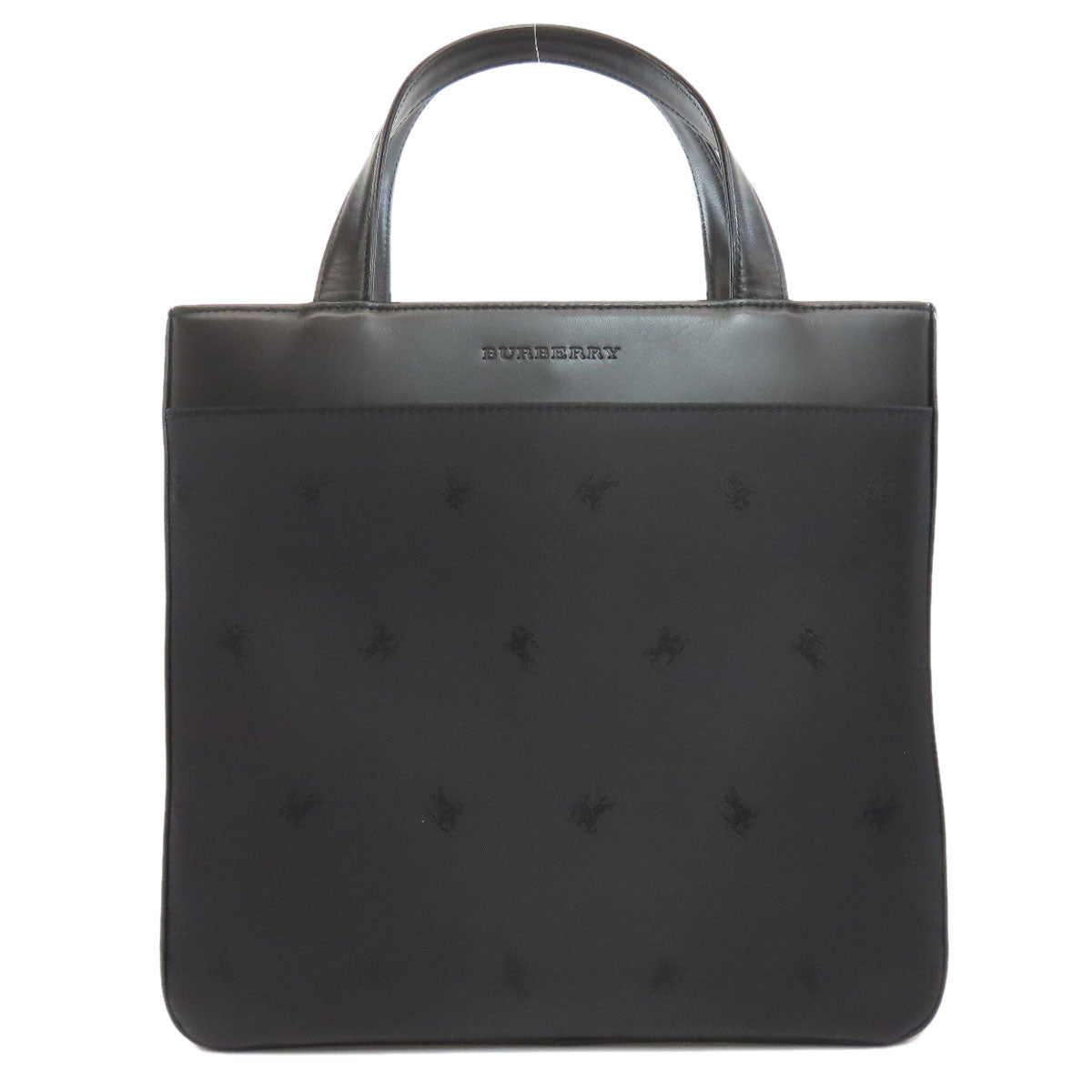 Burberry Tote Bag Nylon Black Logo