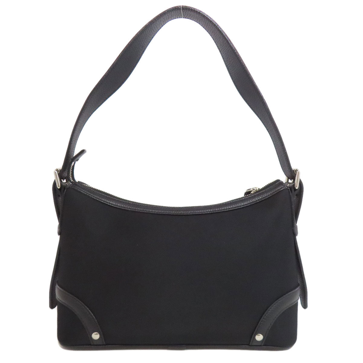 Burberry Shoulder Bag Nova Check One Belt Nylon Black
