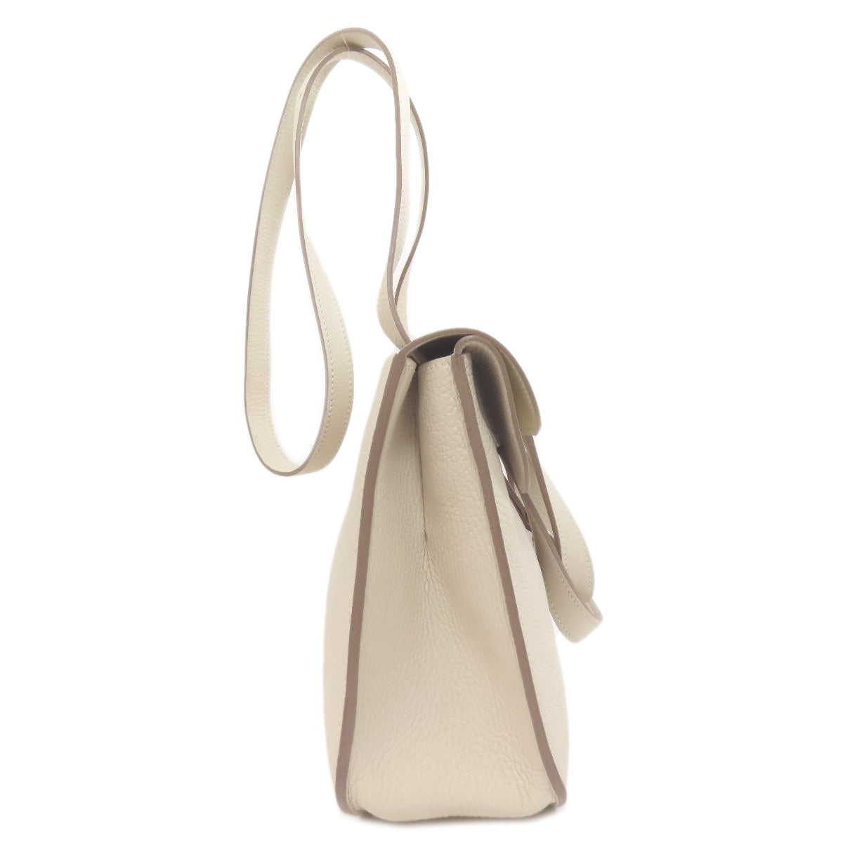Taurillon Clemence Arzan Silvermetal White Travel Bag