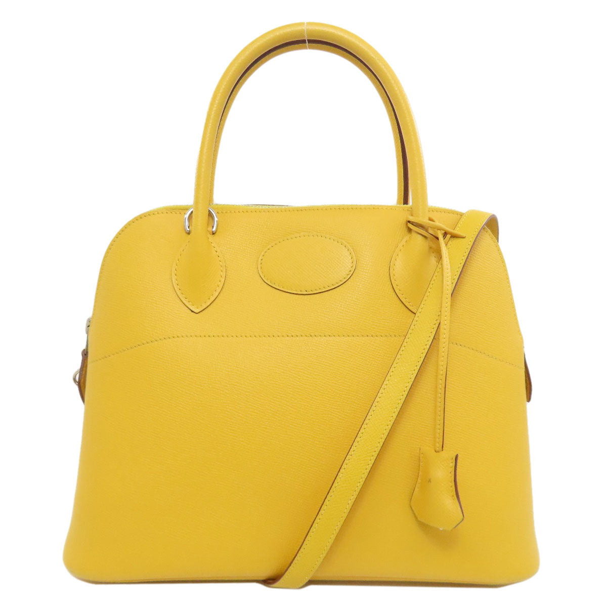 Tote Bag Epsom Yellow Bolide Silvermetal