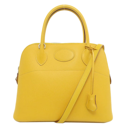 Hermes Tote Bag Epsom Bolide Silvermetal Yellow