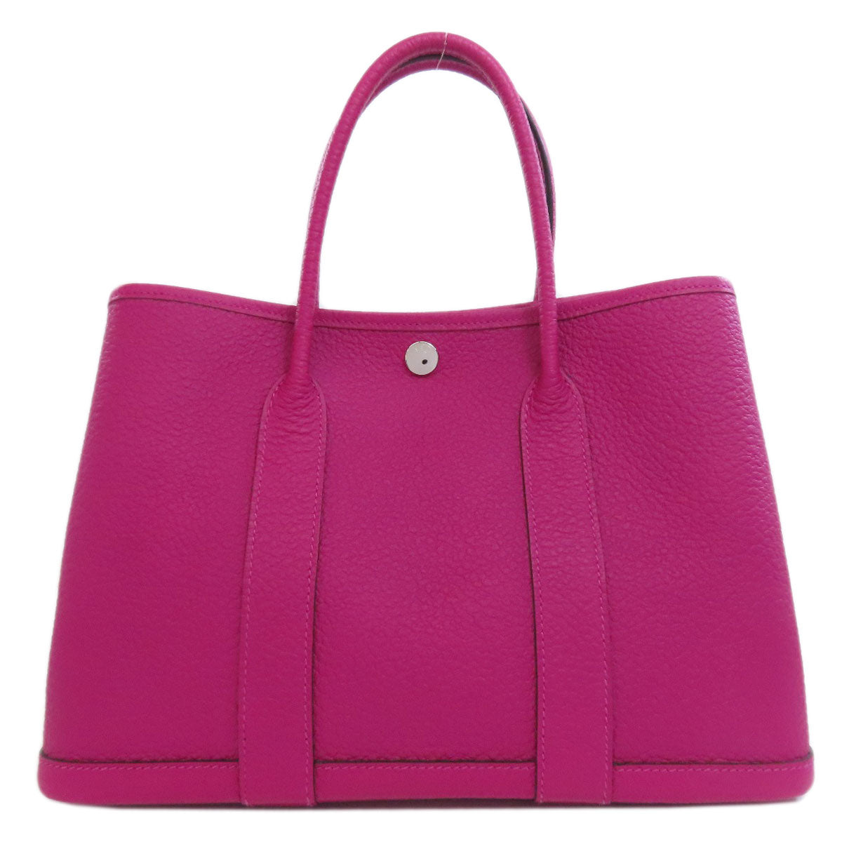 Hermes Handbag Country Garden Party Tpm Silvermetal Women Purple Travel Bag