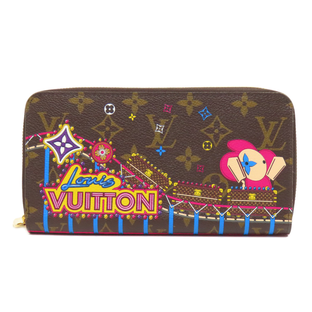 Louis Vuitton Long Purse M69750 Zippy Vivienne Monogram Canvas Brown Wallet Case