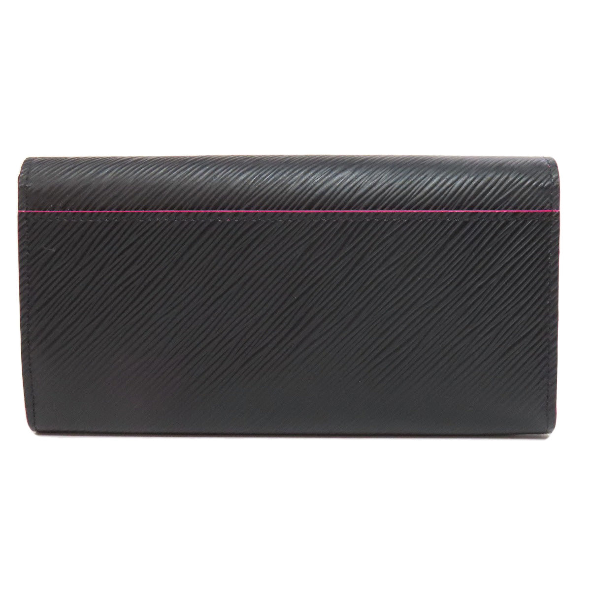 Louis Vuitton Long Purse M64322 Epi Portefeuille Black Wallet Case