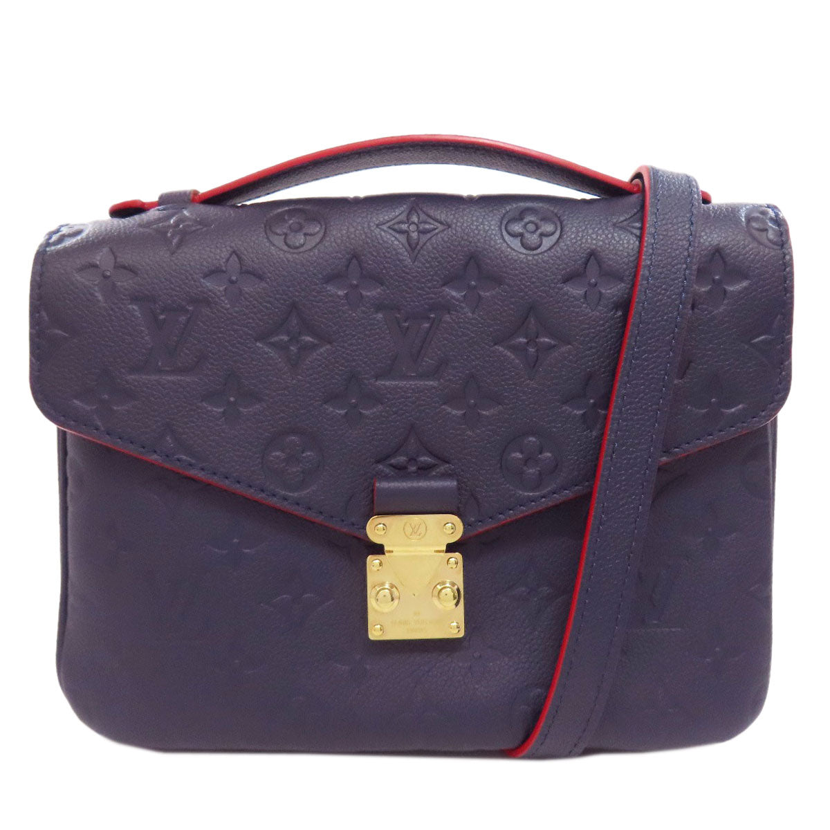 Louis Vuitton M44071 Ann Platt Pochette Metis Navy Clutch Bag