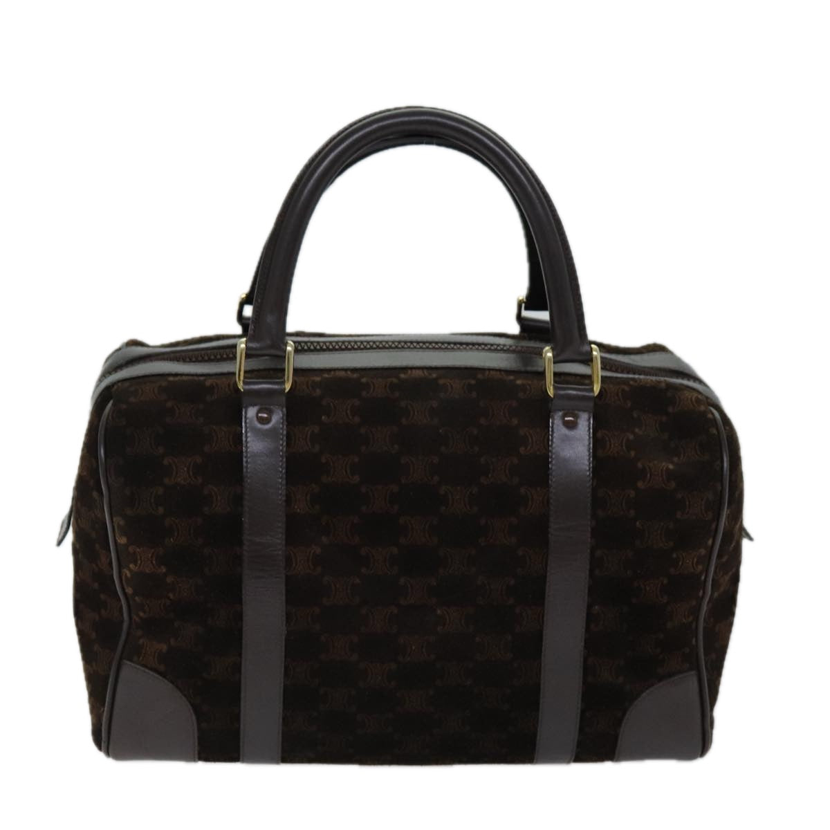 Luxury Macadam Hand Bag Canvas Brown Travel Bag