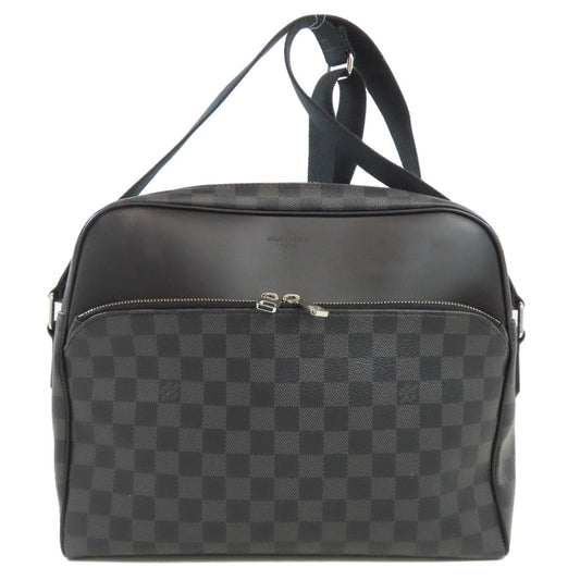 Louis Vuitton N41409 Damier Dayton MM Canvas Black Shoulder Bag