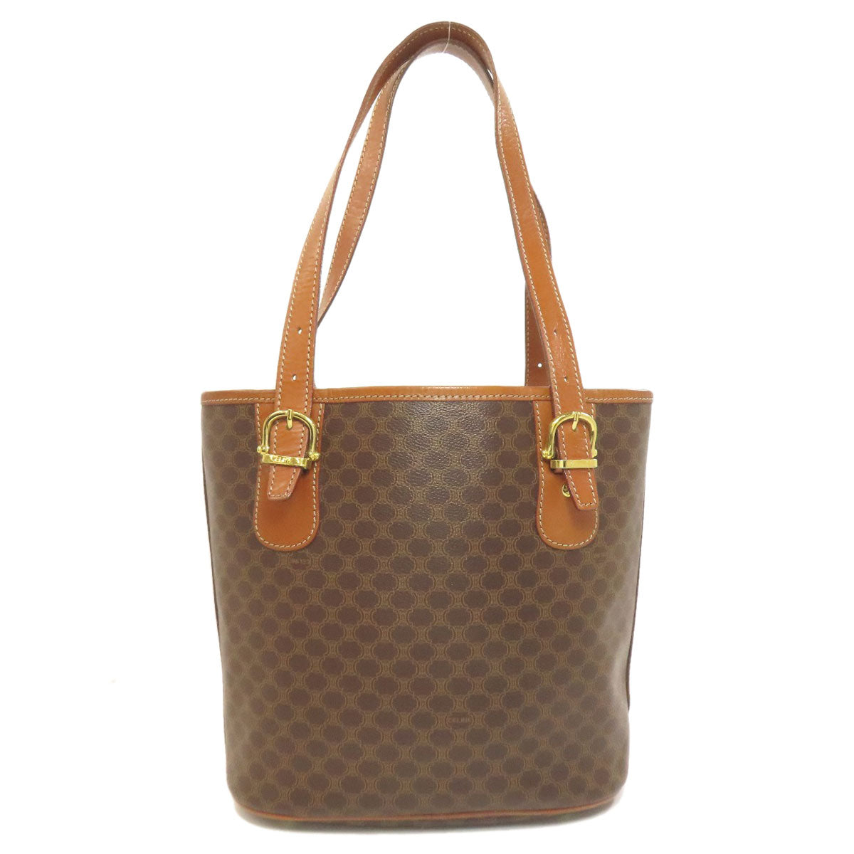 Tote Bag Pvc, Macadam Pattern Women Leather Brown