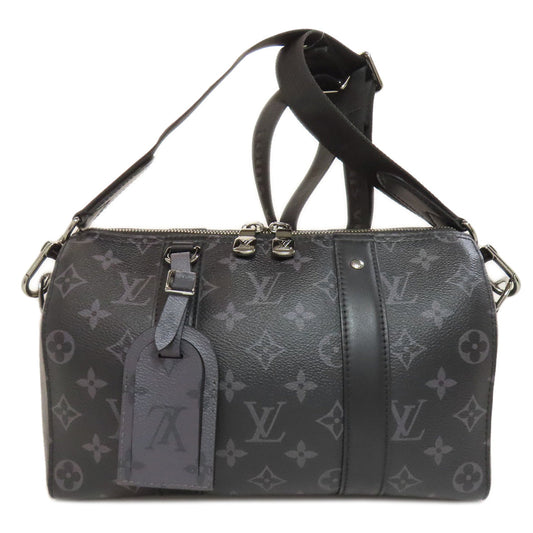Louis Vuitton M45936 City Keepall Monogram Canvas Black Shoulder Bag