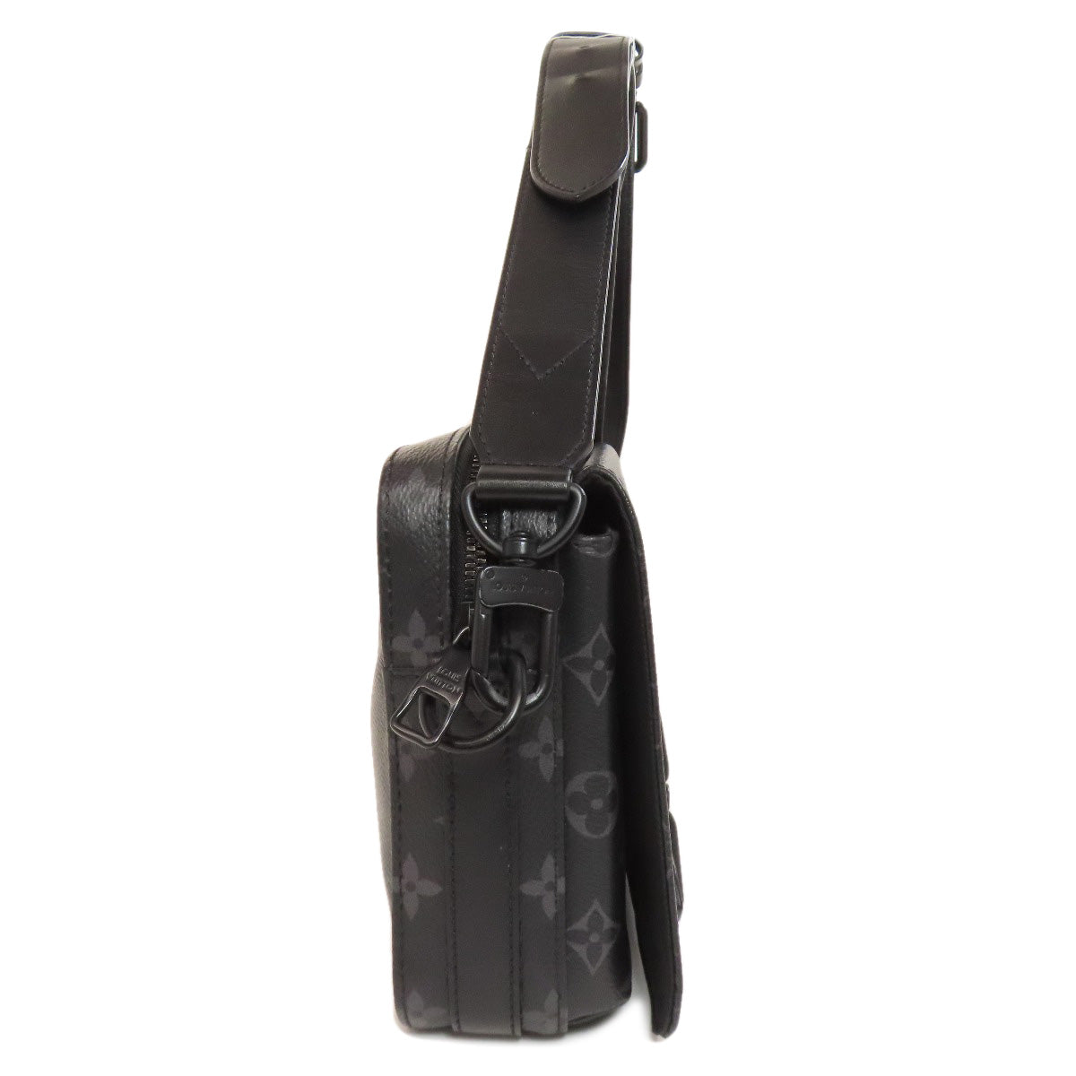 Louis Vuitton M45585 Steamer Messenger Monogram Canvas Black Crossbody Bag