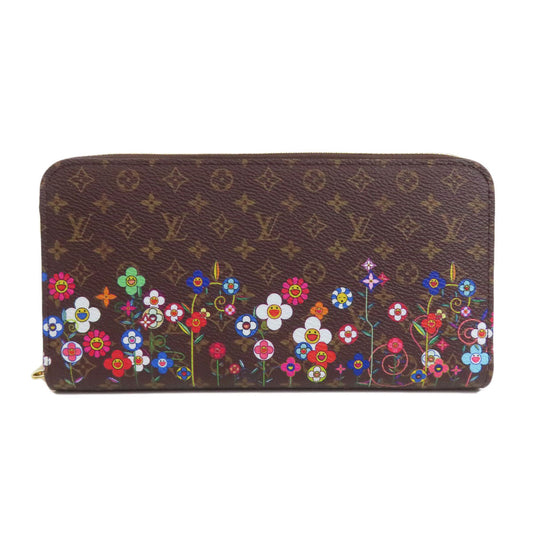 Louis Vuitton Long Purse M14162 Takashi Murakami Monogram Canvas Brown Wallet Case