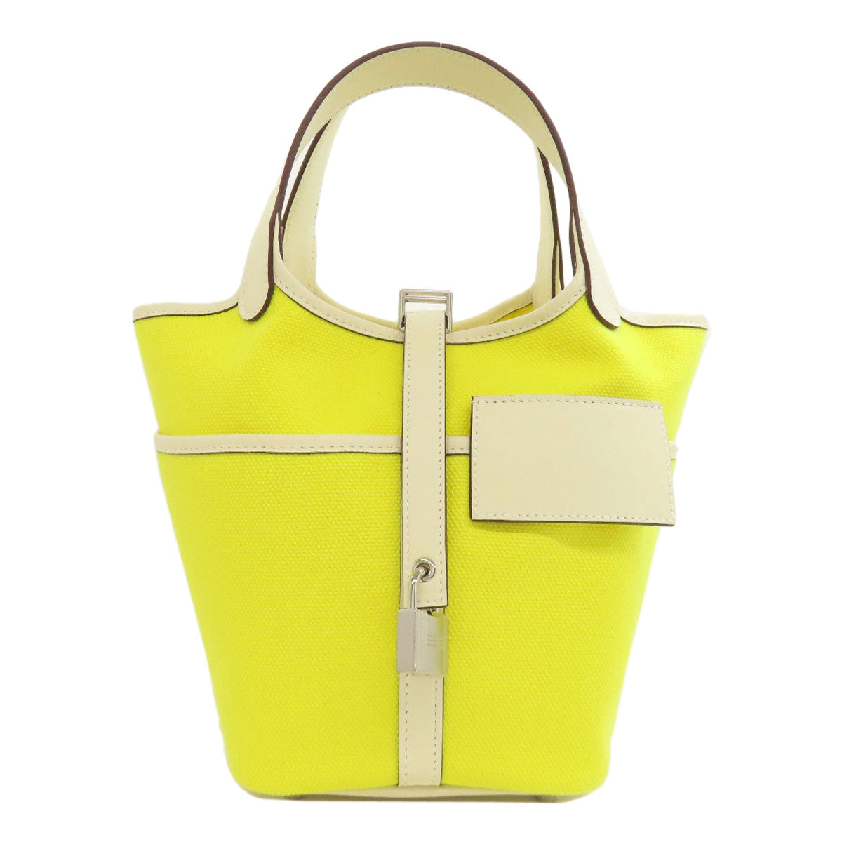 Yellow Picotin Lock Cargo Pm Silvermetal Women Canvas Travel Bag